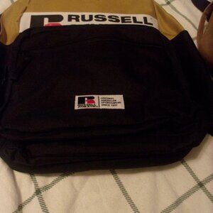 NEW NWT Russell Athletic Zippered Backpack Back Pack Gold and Black